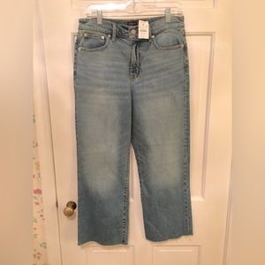 J Crew Light Wash High Rise Slim Wide Leg Jeans Size 29
